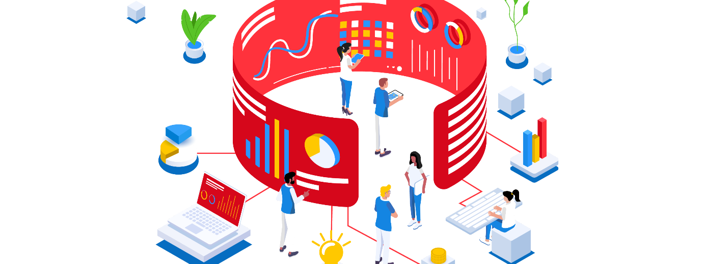 Group of people using data and tech to make decisions Group of people using data and tech to make decisions